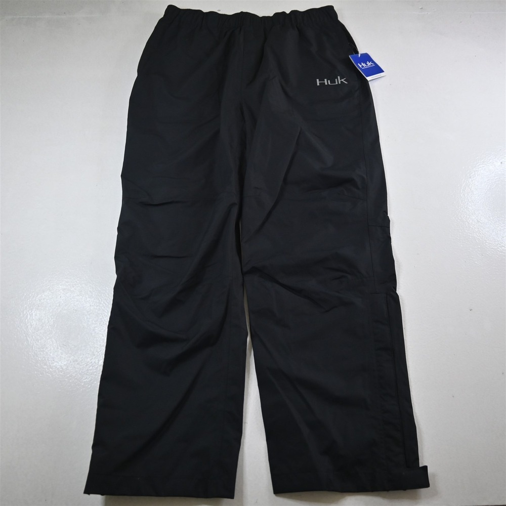 NEW HUK Fishing XLx32 Black Gunwale Fishing‎ Outdoor Zip Cuff Mens Pants